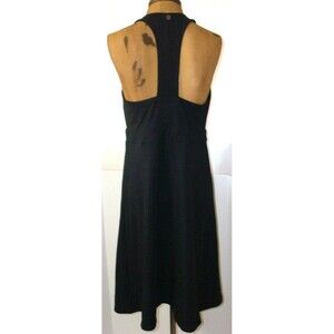 New Womens NWT PrAna XS Caliexico Dress Black Bra High Neck Racer Back Recycled